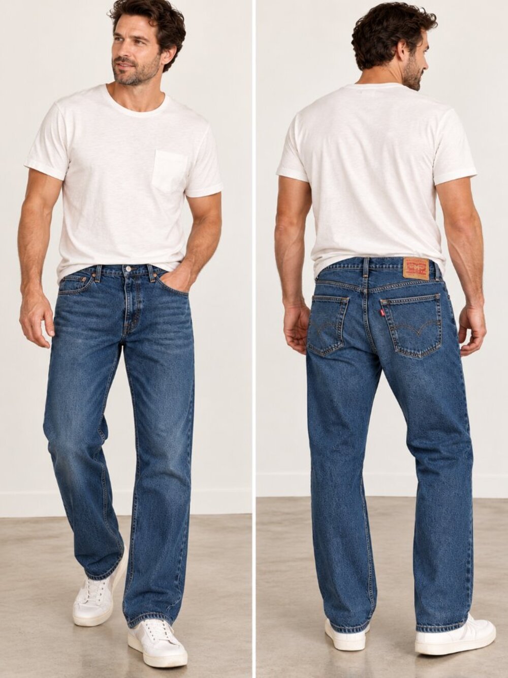 Levi's 505 Regular‎ Fit Jeans Men's 36x30 Blue Straight Leg Denim Classic